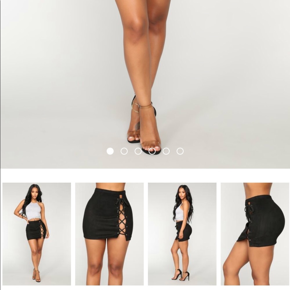 Black sued skirt